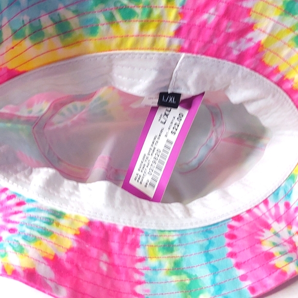 Brilliant Tie Dye Patterned Bucket Hat BNWT DLG Bucket Hat Size: L-XL - Picture 2 of 3